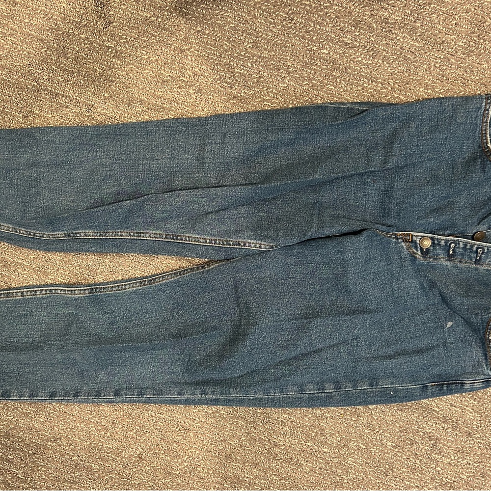 Abercrombie High Rise Mom Jeans Dark Wash - Size 30